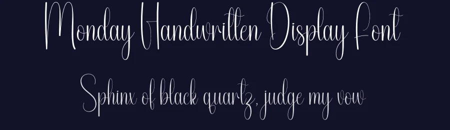 Monday Handwritten Display Font by andikastudio — Script Handwritten Font — thumbnail 2