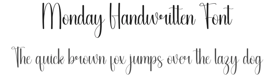 Monday Handwritten Font by andikastudio — Script Handwritten Font