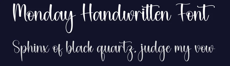 Monday Handwritten Font by creativeletter — Script Handwritten Font — thumbnail 2
