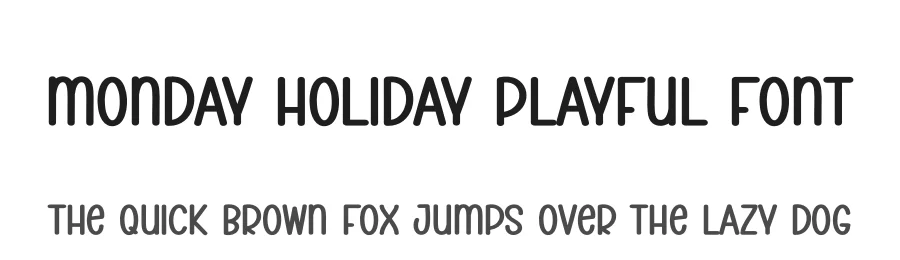 Monday Holiday Playful Font by creativeletter — Display Font