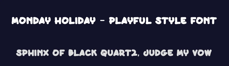 Monday Holiday – Playful Style Font by andikastudio — Script Handwritten Font — thumbnail 2