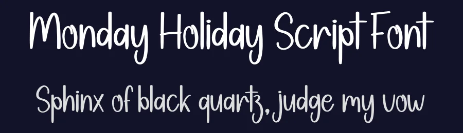 Monday Holiday Script Font by andikastudio — Script Handwritten Font — thumbnail 2