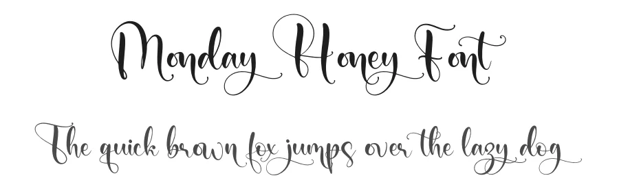 Monday Honey Font by letterfabric — Script Handwritten Font