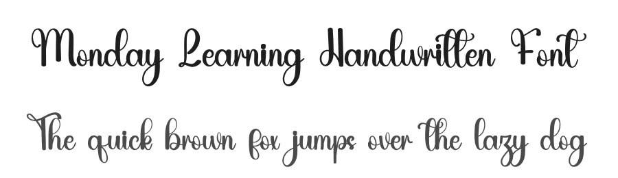Monday Learning Handwritten Font by inermediaSTUDIO — Script Handwritten Font