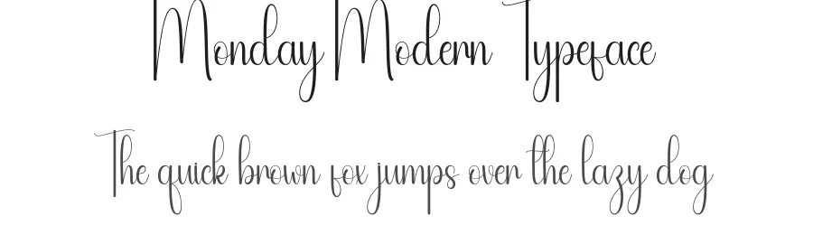 Monday Modern Typeface by andikastudio — Script Handwritten Font