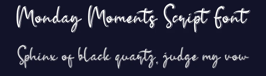 Monday Moments Script Font by andikastudio — Script Handwritten Font — thumbnail 2