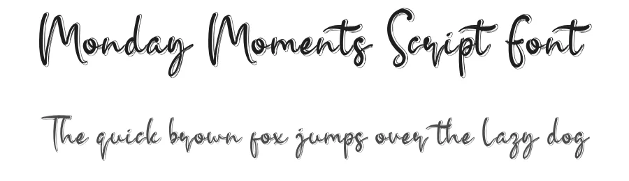 Monday Moments Script Font by andikastudio — Script Handwritten Font