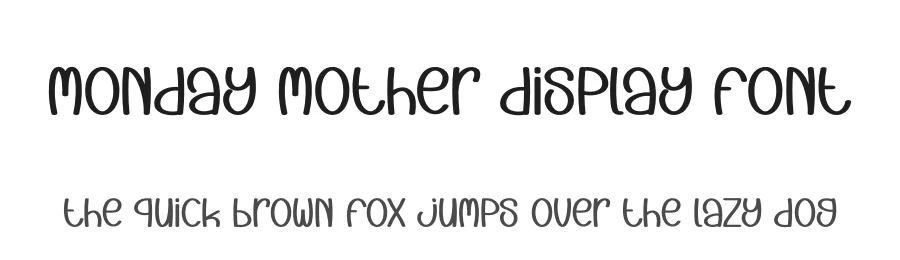 Monday Mother Display Font by andikastudio — Display Font