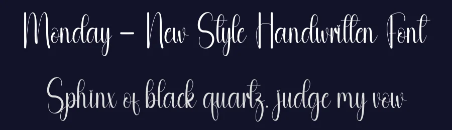 Monday – New Style Handwritten Font by andikastudio — Script Handwritten Font — thumbnail 2