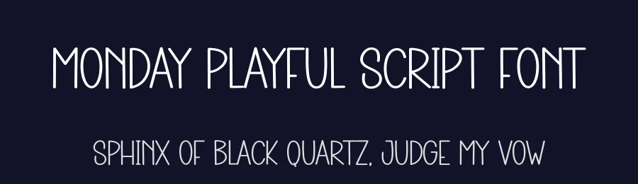 Monday Playful Script Font by creativeletter — Script Handwritten Font — thumbnail 2