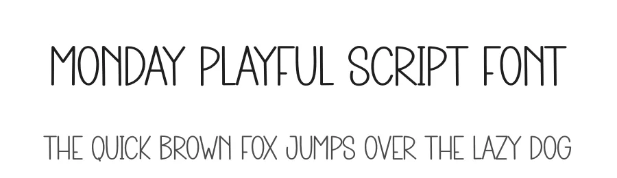 Monday Playful Script Font by creativeletter — Script Handwritten Font