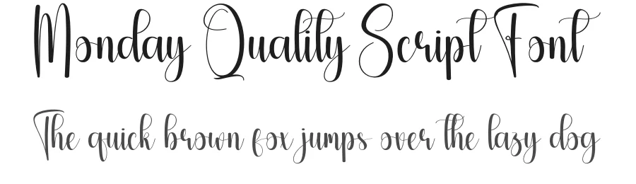 Monday Quality Script Font by creativeletter — Script Handwritten Font