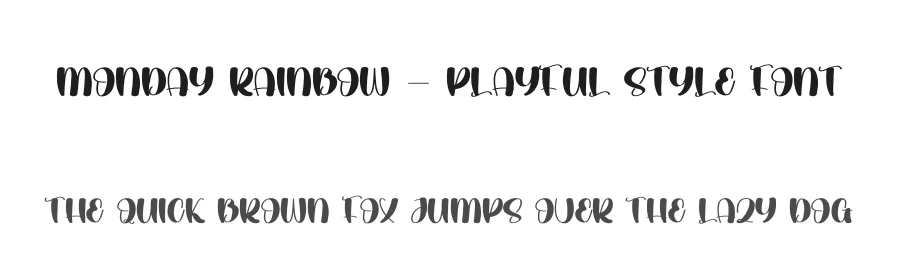 Monday Rainbow – Playful Style Font by andikastudio — Display Font
