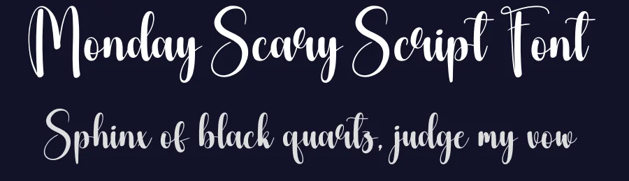 Monday Scary Script Font by creativeletter — Script Handwritten Font — thumbnail 2