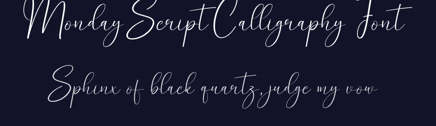 Monday Script Calligraphy Font by creativeletter — Script Handwritten Font — thumbnail 2