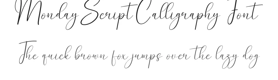 Monday Script Calligraphy Font by creativeletter — Script Handwritten Font