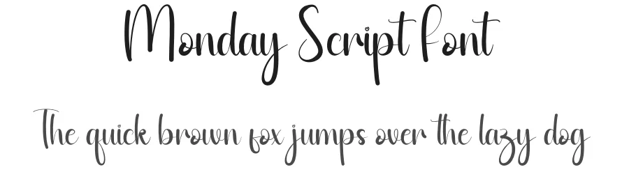 Monday Script Font by andikastudio — Script Handwritten Font