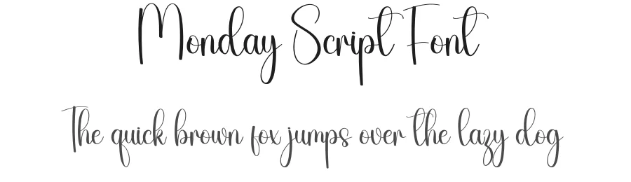 Monday Script Font by Wati Studio — Display Font
