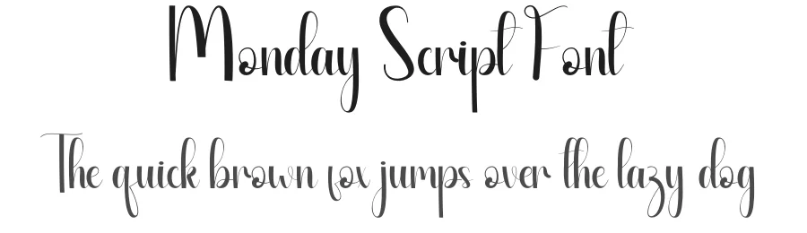 Monday Script Font by andikastudio — Script Handwritten Font