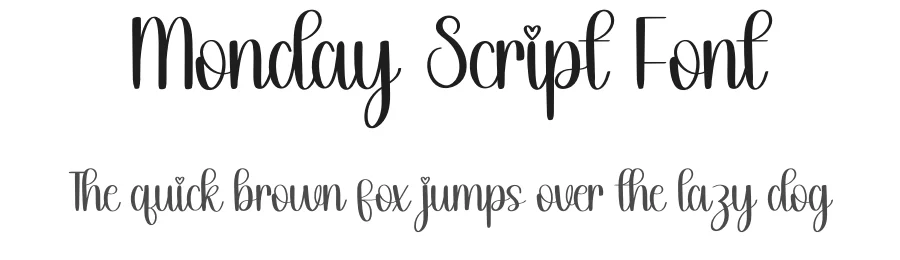 Monday Script Font by inermediaSTUDIO — Script Handwritten Font