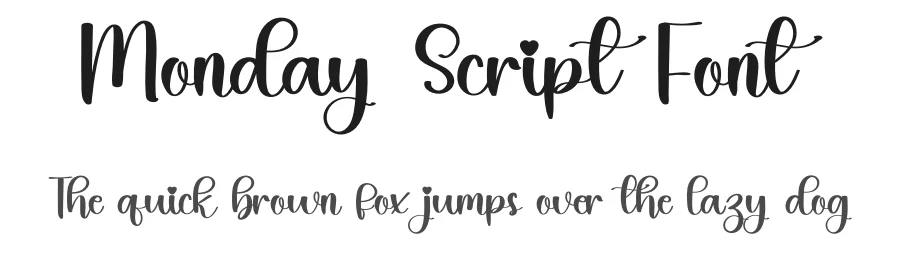 Monday Script Font by inermediaSTUDIO — Script Handwritten Font
