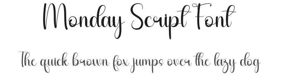 Monday Script Font by andikastudio — Script Handwritten Font