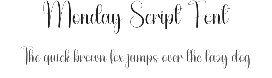 Monday Script Font by andikastudio — Script Handwritten Font