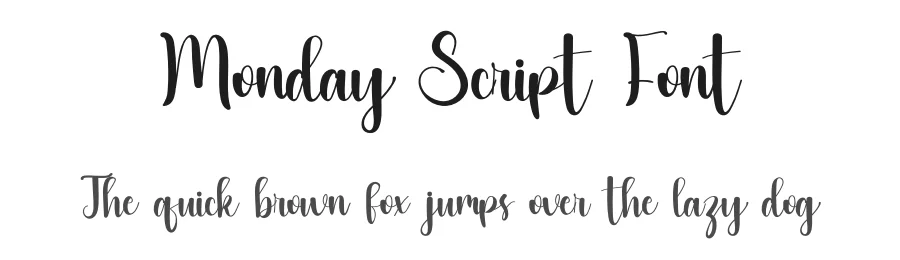 Monday Script Font by inermediaSTUDIO — Script Handwritten Font