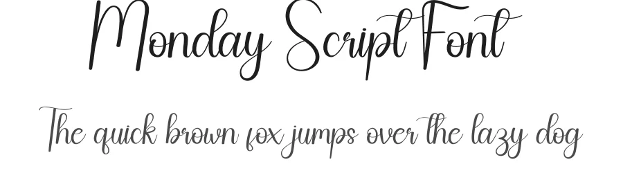 Monday Script Font by andikastudio — Script Handwritten Font