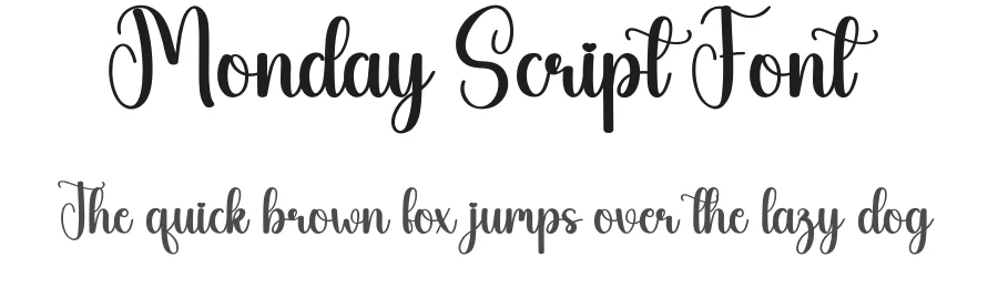 Monday Script Font by andikastudio — Script Handwritten Font