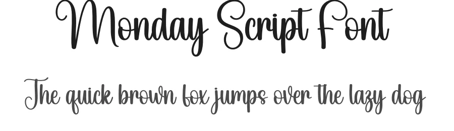 Monday Script Font by andikastudio — Script Handwritten Font