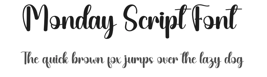 Monday Script Font by andikastudio — Script Handwritten Font