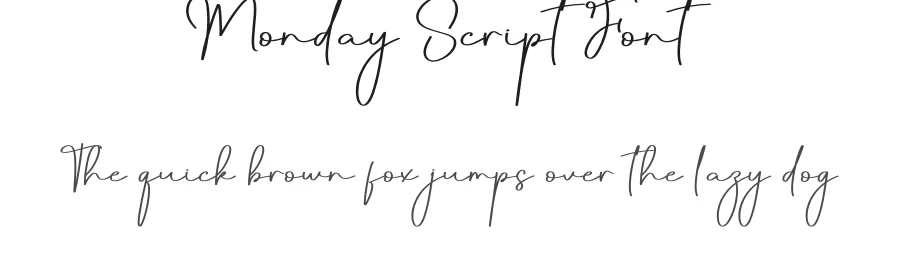 Monday Script Font by creativeletter — Script Handwritten Font