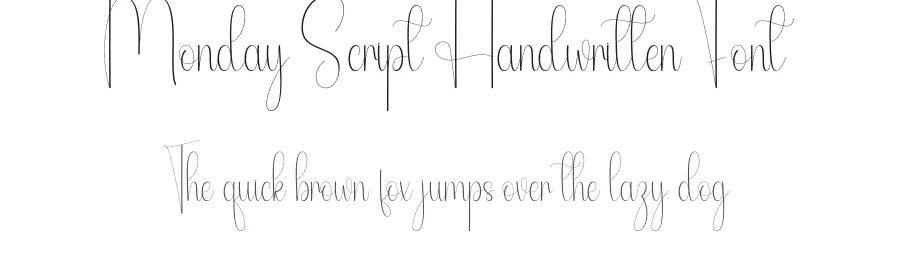 Monday Script Handwritten Font by andikastudio — Script Handwritten Font