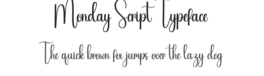Monday Script Typeface by andikastudio — Script Handwritten Font