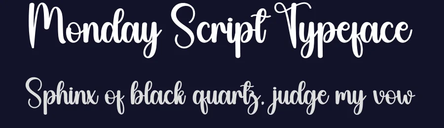 Monday Script Typeface by creativeletter — Script Handwritten Font — thumbnail 2