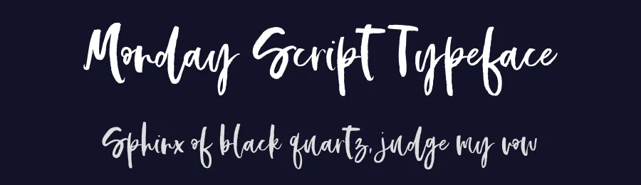 Monday Script Typeface by metafontsy — Script Handwritten Font — thumbnail 2