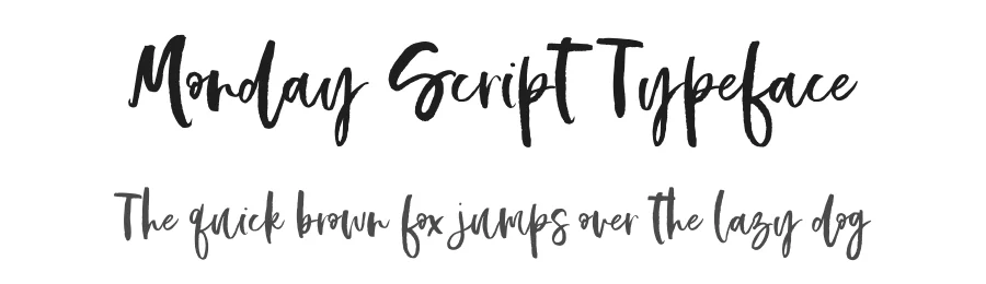 Monday Script Typeface by metafontsy — Script Handwritten Font