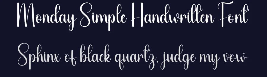 Monday Simple Handwritten Font by andikastudio — Script Handwritten Font — thumbnail 2