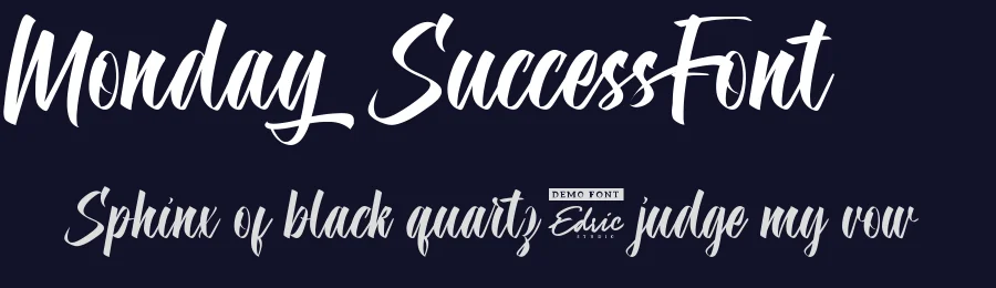 Monday Success Font by edricstudio — Script Handwritten Font — thumbnail 2