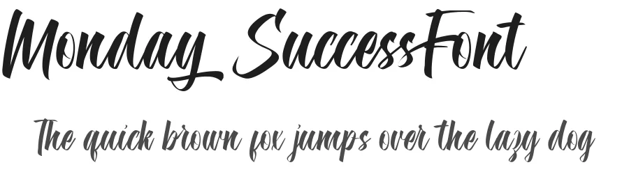 Monday Success Font by edricstudio — Script Handwritten Font