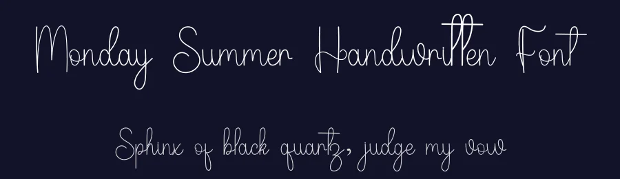 Monday Summer Handwritten Font by inermediaSTUDIO — Script Handwritten Font — thumbnail 2