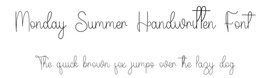 Monday Summer Handwritten Font by inermediaSTUDIO — Script Handwritten Font