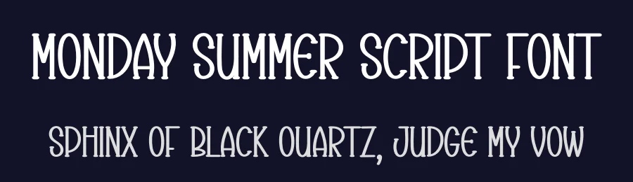 Monday Summer Script Font by andikastudio — Display Font — thumbnail 2