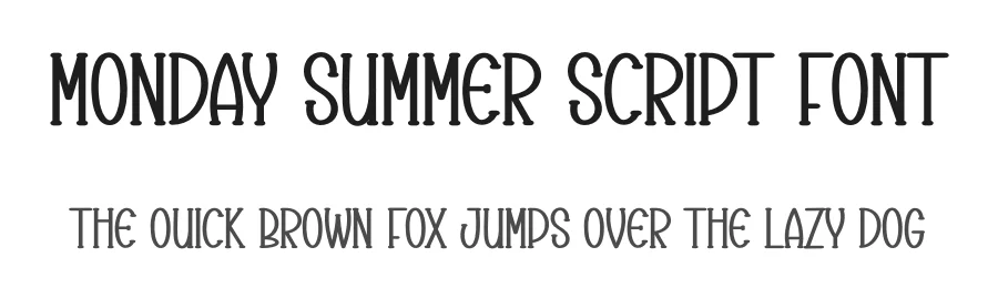 Monday Summer Script Font by andikastudio — Display Font