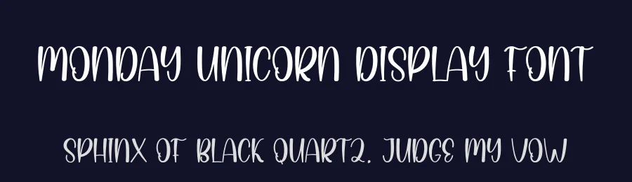 Monday Unicorn Display Font by andikastudio — Script Handwritten Font — thumbnail 2