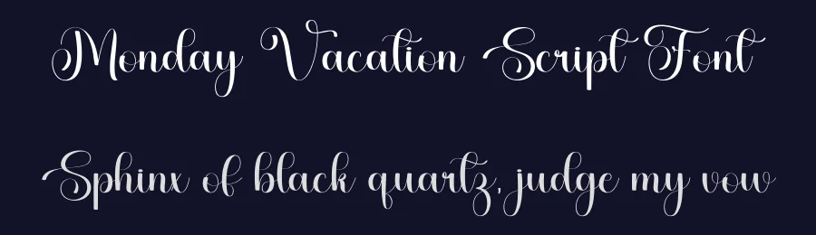 Monday Vacation Script Font by freshtypeink — Script Handwritten Font — thumbnail 2