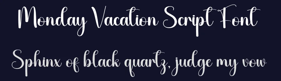 Monday Vacation Script Font by creativeletter — Script Handwritten Font — thumbnail 2