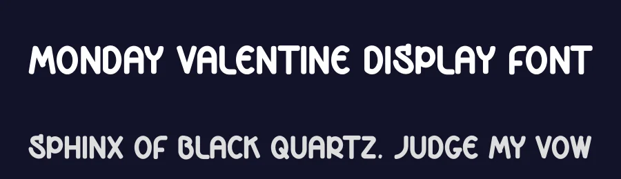 Monday Valentine Display Font by andikastudio — Display Font — thumbnail 2