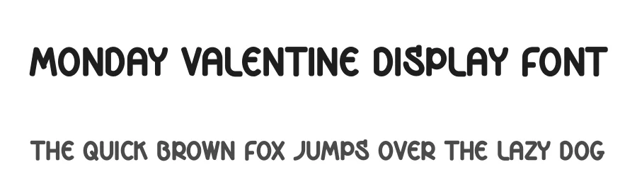 Monday Valentine Display Font by andikastudio — Display Font